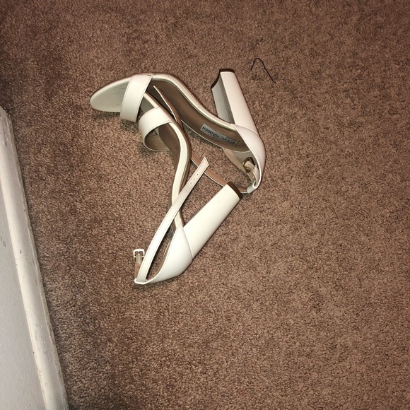 Steve Madden block white shoes size 7 - Picture 4 of 7